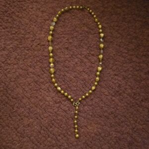 Mario Valentino Gold Beaded Necklace
